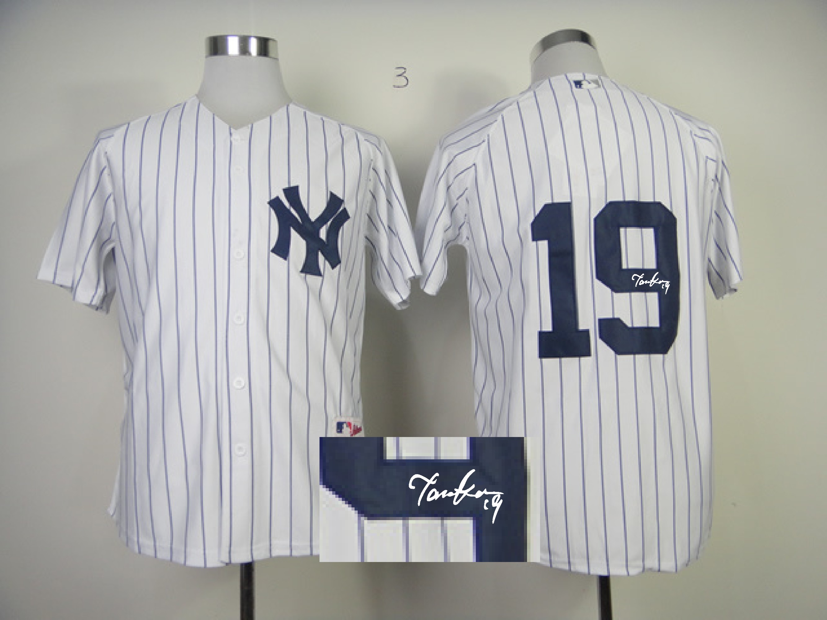 New York yankees #19 Masahiro Tanaka Home Signature Jersey