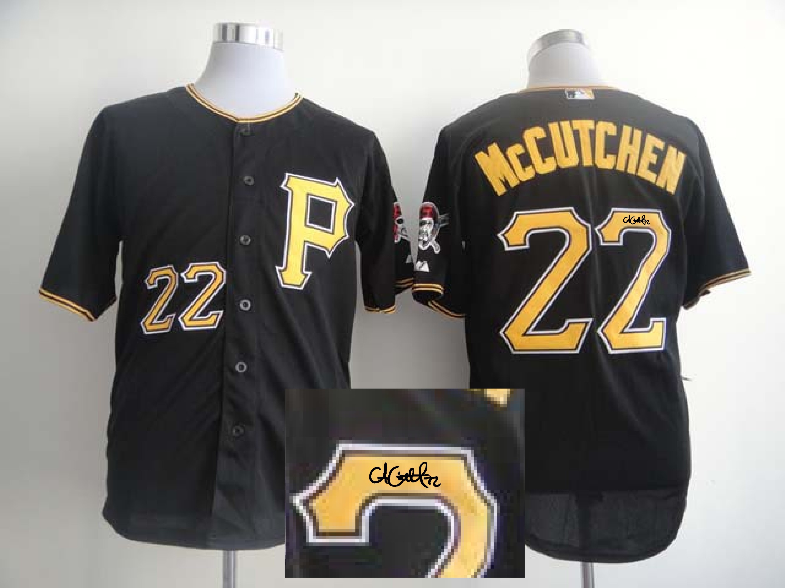 MLB Pittsburgh Pirates #22 McCutchen Black Signature Jersey