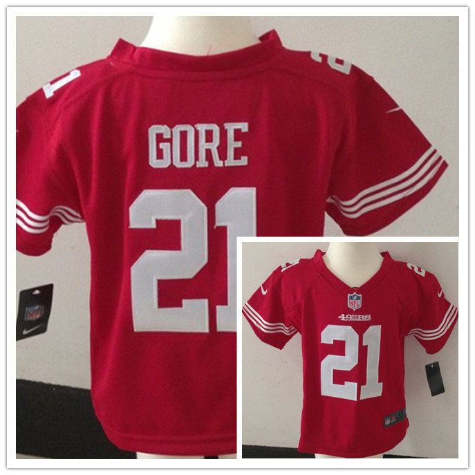 Nike San Francisco 49ers 21 Gore Red Kids Jersey(2-4Y)