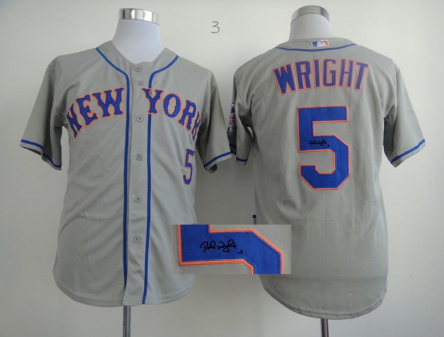 MLB New York Mets #5 David Grey Signature Jersey