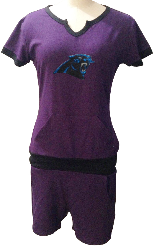 NIKE Carolina Panthers womens purple sport suit