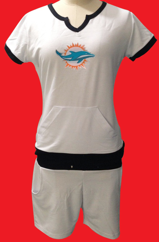 NIKE NFL Miami Dolphins womens White sport suit