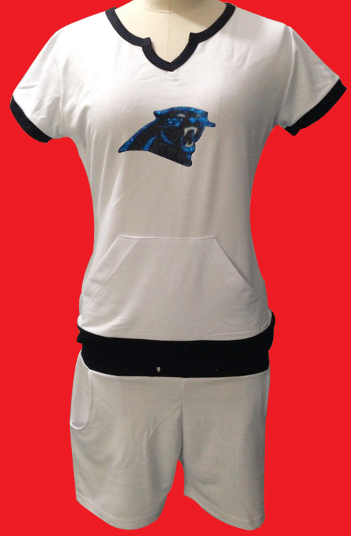 NIKE Carolina Panthers womens White sport suit