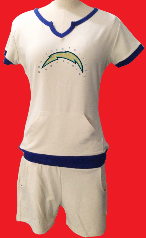 NIKE NFL San Diego Chargers womens White sport suit
