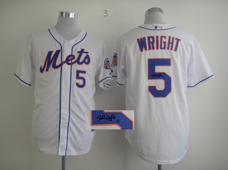 MLB New York Mets #5 David White Signature Jersey