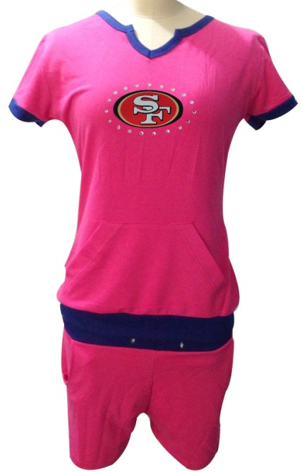 NIKE NFL San Francisco 49ers womens pink sport suit
