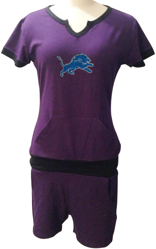 NIKE NFL Detroit Lions womens Purple sport suit