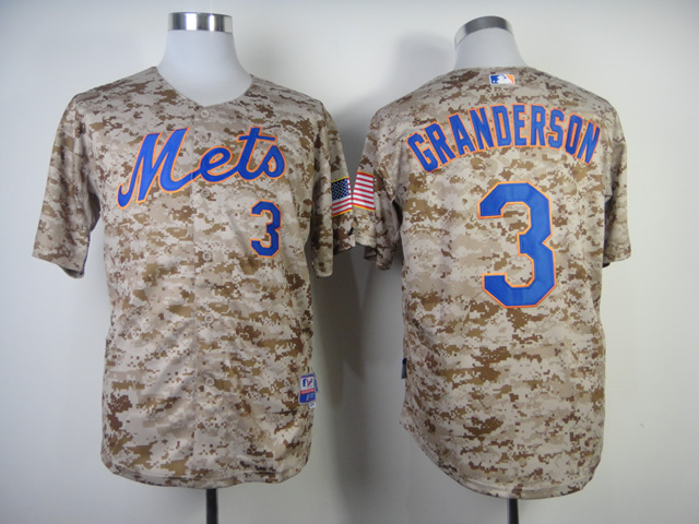 New York Mets #3  Granderson 2014 Camo Jersey