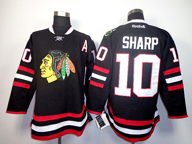 NHL Chicago blackhawks #10 Sharp Black Hoodie