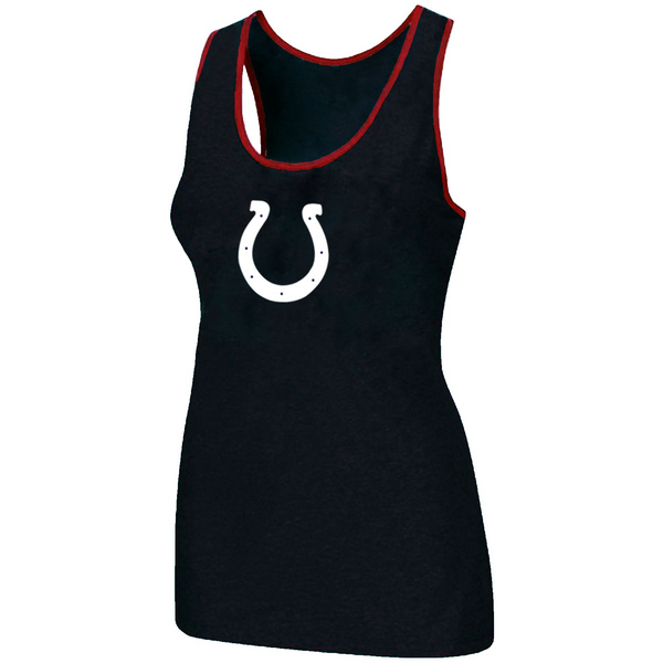 Nike Indianapolis Colts Ladies Big Logo Tri-Blend Racerback stretch Tank Top Black