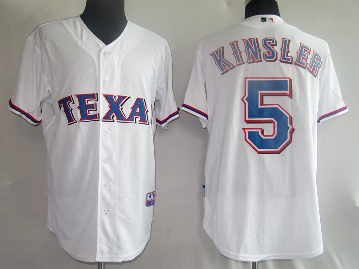 MLB Jerseys Texans #5 Kinsler white Jersey