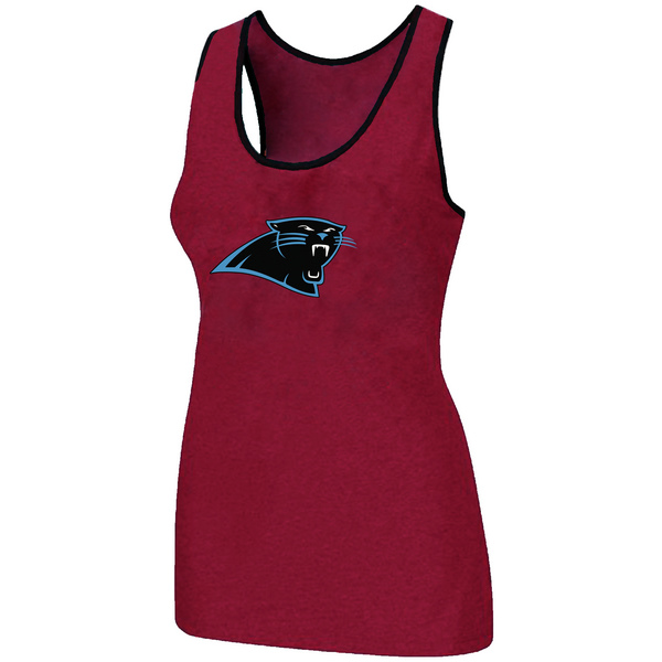 Nike Carolina Panthers Ladies Big Logo Tri-Blend Racerback stretch Tank Top Red