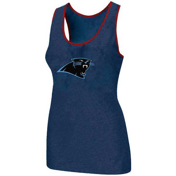 Nike Carolina Panthers Ladies Big Logo Tri-Blend Racerback stretch Tank Top Blue