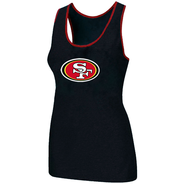 Nike San Francisco 49ers Ladies Big Logo Tri-Blend Racerback stretch Tank Top Black