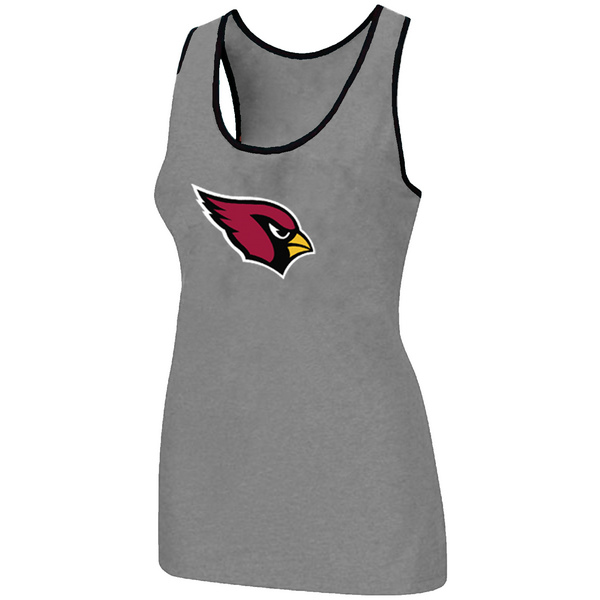 Nike Arizona Cardinals Ladies Big Logo Tri-Blend Racerback stretch Tank Top L.grey