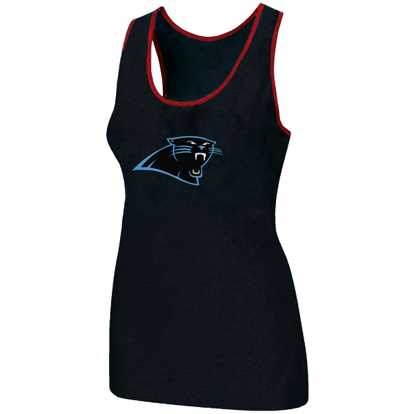 Nike Carolina Panthers Ladies Big Logo Tri-Blend Racerback stretch Tank Top Blac