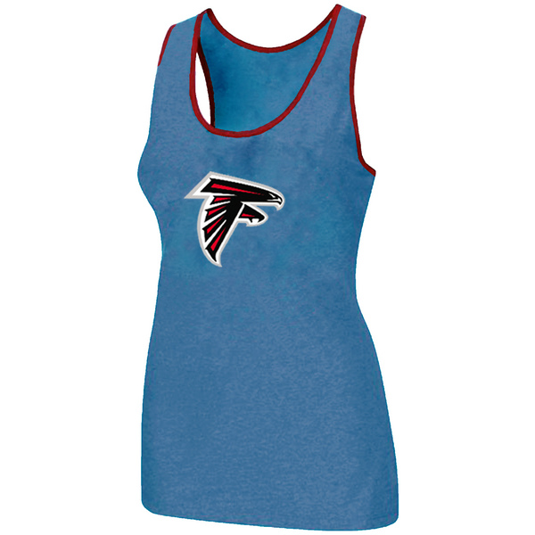 Nike Atlanta Falcons Ladies Big Logo Tri-Blend Racerback stretch Tank Top L.Blue