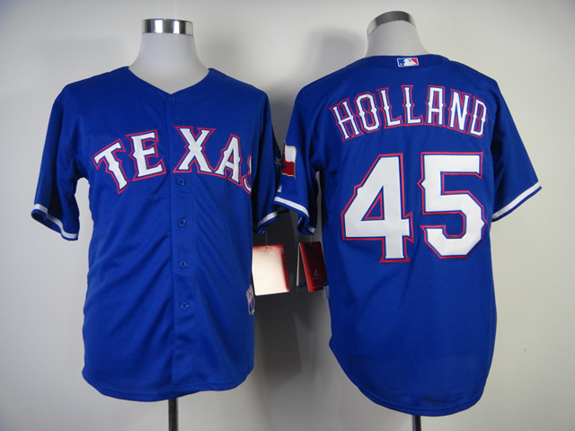 MLB Jerseys Texas Rangers #45 Holland 2014 New Jersey