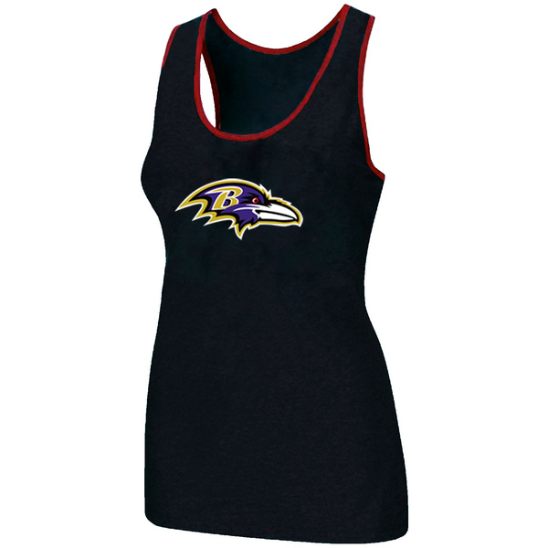 Nike Baltimore Ravens Ladies Big Logo Tri-Blend Racerback stretch Tank Top Black