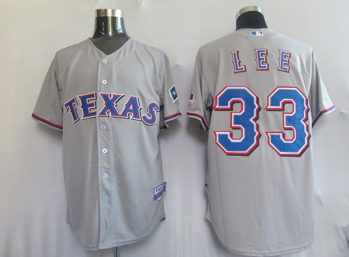 MLB Texas Rangers #33 Lee GREY Jersey