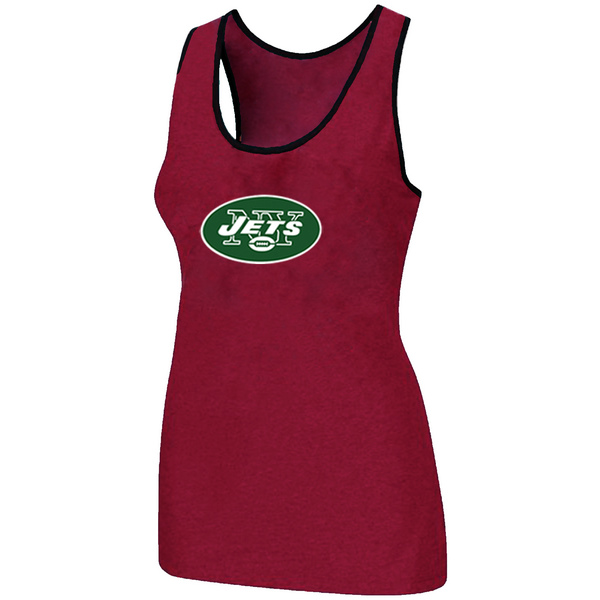 Nike New York Jets Ladies Big Logo Tri-Blend Racerback stretch Tank Top Red