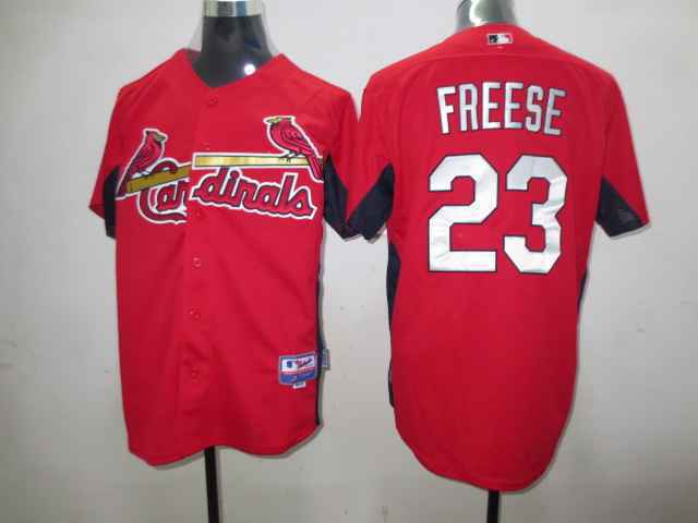 St.Louis cardinals #23 Freese Red Jersey