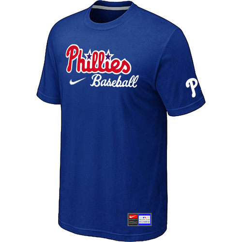MLB Philadelphia Phillies Heathered Nike Blended T-Shirt Blue