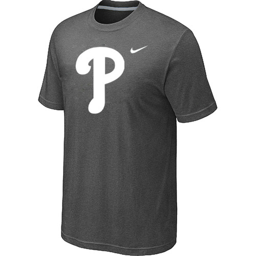 MLB Philadelphia Phillies Heathered Nike Blended T-Shirt Grey