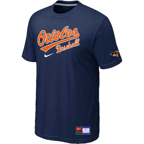 Baltimore Orioles Nike Short Sleeve Practice T-Shirt Blue