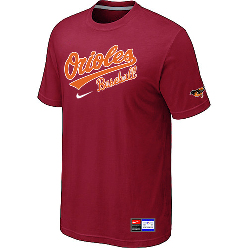 Baltimore Orioles Nike Short Sleeve Practice T-Shirt Red