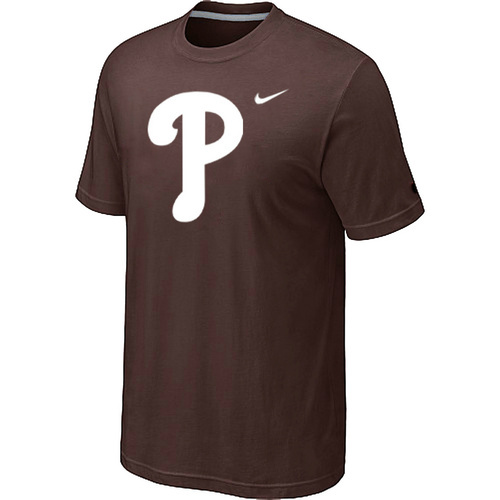 MLB Philadelphia Phillies Heathered Nike Blended T-Shirt Brown