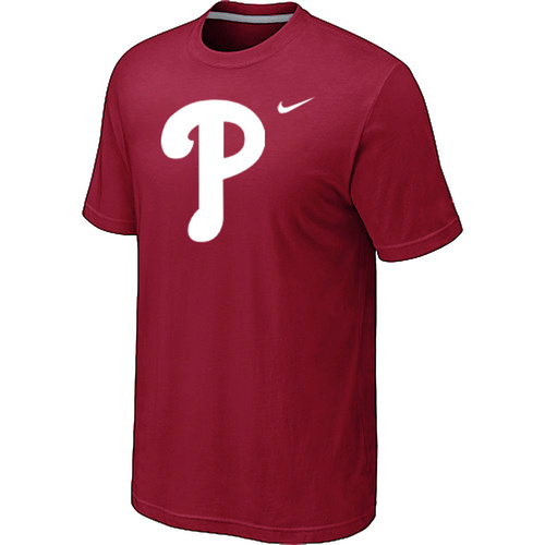 MLB Philadelphia Phillies Heathered Nike Blended T-Shirt Red