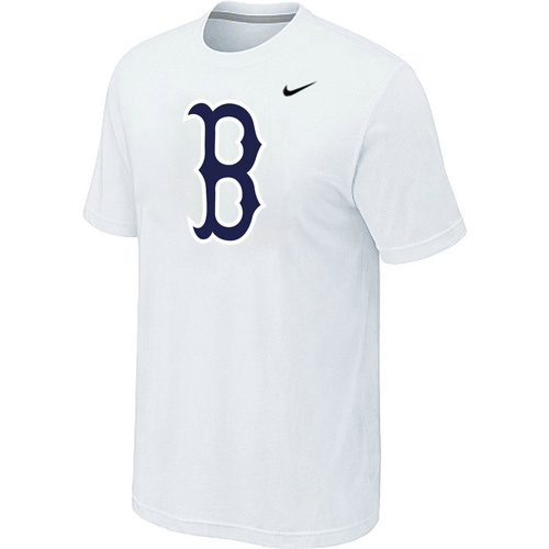 MLB Boston Red Sox Heathered Nike Blended T-Shirt White 