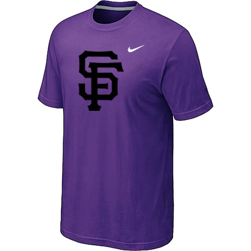 MLB San Francisco Giants Heathered Nike Blended T-Shirt Purple