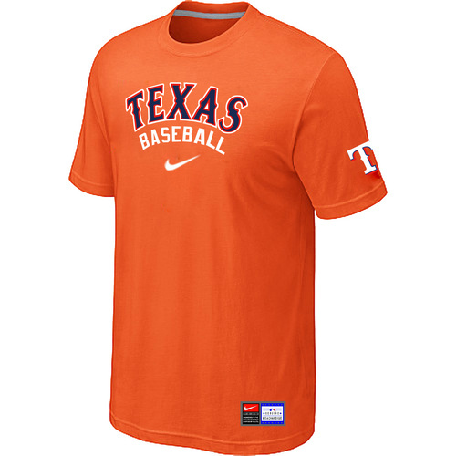 Texas Rangers Nike Short Sleeve Practice T-Shirt Orange 