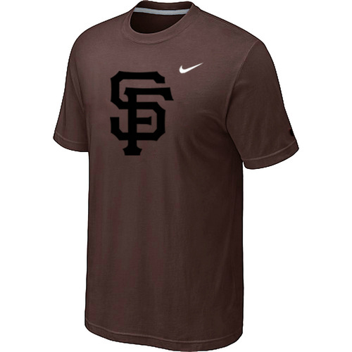 MLB San Francisco Giants Heathered Nike Blended T-Shirt Brown 