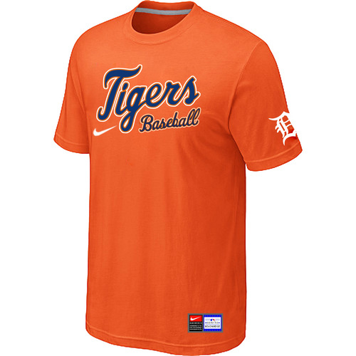 Detroit Tigers Nike Short Sleeve Practice T-Shirt Orange