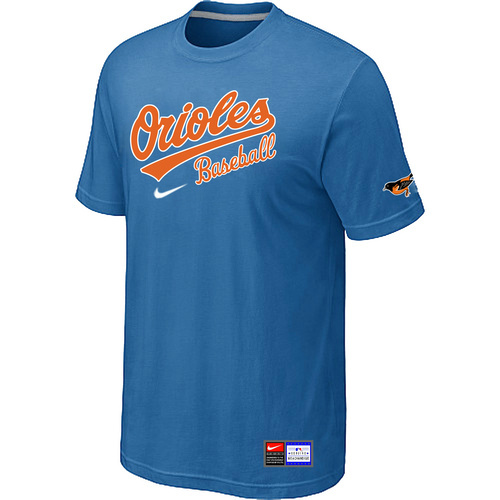 Baltimore Orioles Nike Short Sleeve Practice T-Shirt L.Blue