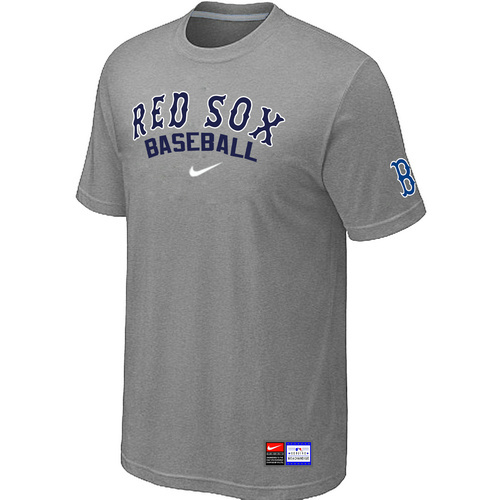 MLB Boston Red Sox Heathered Nike Blended T-Shirt L.Grey