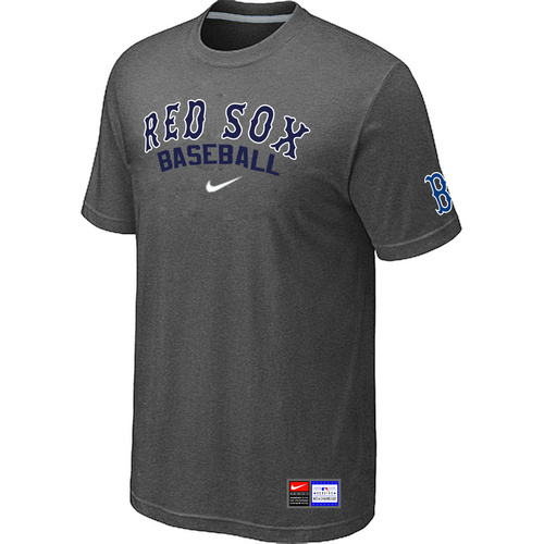 MLB Boston Red Sox Heathered Nike Blended T-Shirt Grey