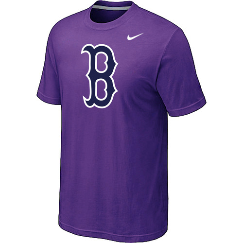 MLB Boston Red Sox Heathered Nike Blended T-Shirt Purple