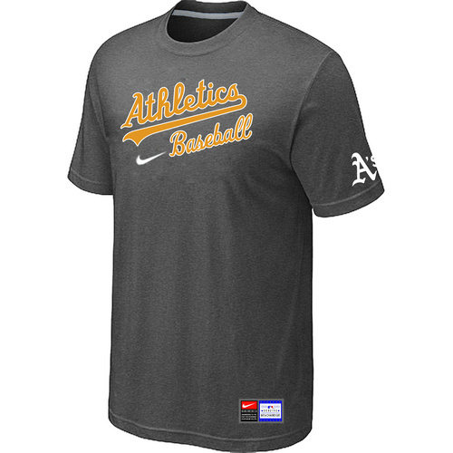 Oakland Athletics Nike Short Sleeve Practice T Shirt Grey
