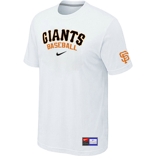 MLB San Francisco Giants Heathered Nike Blended T-Shirt White