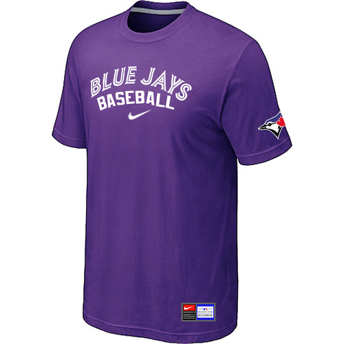 Toronto Blue Jays Nike Short Sleeve Practice T-Shirt Purple
