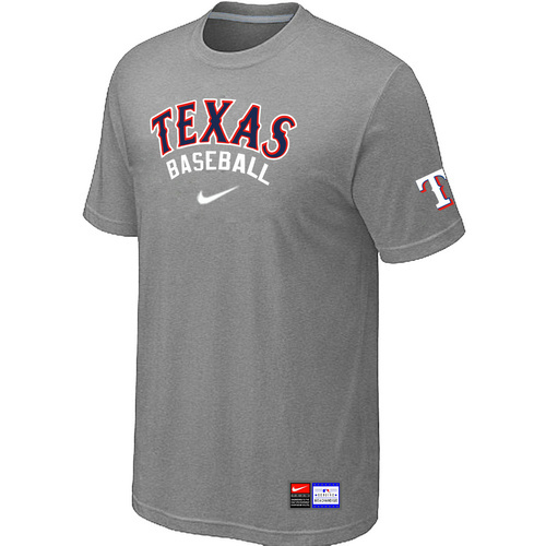 Texas Rangers Nike Short Sleeve Practice T-Shirt L.Grey