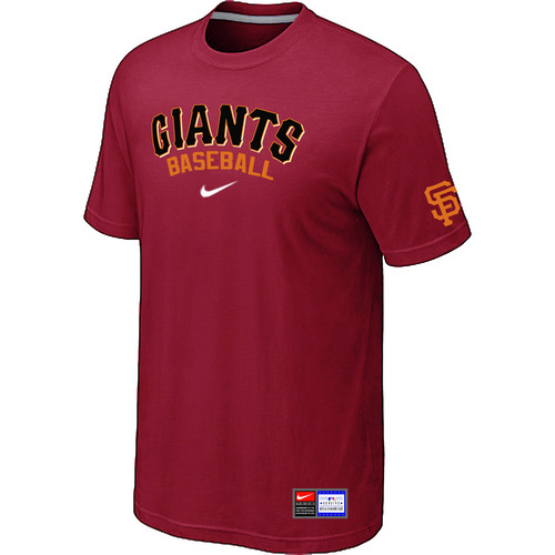 MLB San Francisco Giants Heathered Nike Blended T-Shirt Red