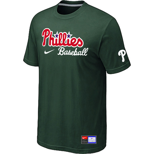 MLB Philadelphia Phillies Heathered Nike Blended T-Shirt D.Green