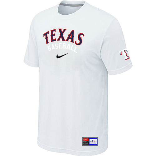 Texas Rangers Nike Short Sleeve Practice T-Shirt White