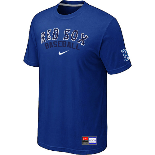 MLB Boston Red Sox Heathered Nike Blended T-Shirt Blue