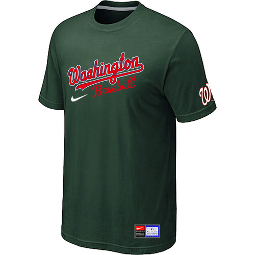 MLB Washington Nationals Nike Short Sleeve Practice T-Shirt D.Green